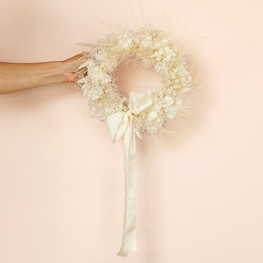 Preserved Flower Hydrangea Small Winter Wreath