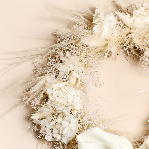 Preserved Flower Hydrangea Small Winter Wreath