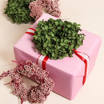 Set of 4 Mini Wreath Christmas Decorations