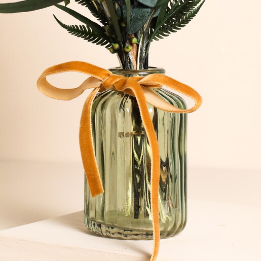 Woodland Dried Flower Posy with Vase