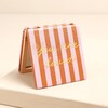 Red and Pink Striped 'You are Loved' Compact Mirror