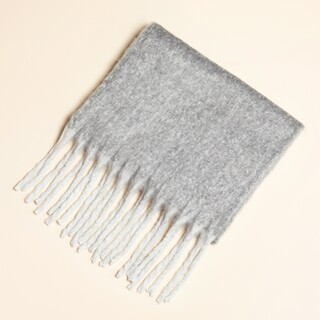 Grey Two Tone Winter Scarf