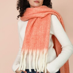 Pastel Orange Winter Scarf