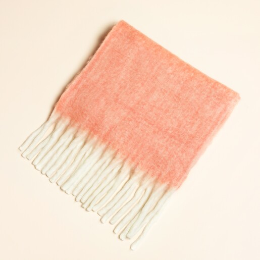 Pastel Orange Winter Scarf