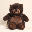 Warmies Beaver Microwavable Soft Toy on a neutral background