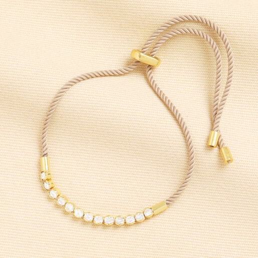 crystal bracelet in gold 