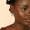 celestial illusion hoops in silver