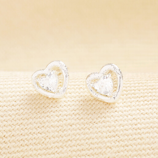 silver plated brass earrings 