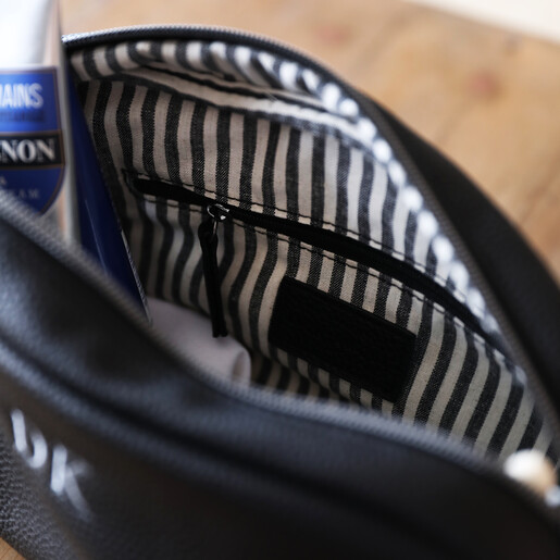 inside of wash bag