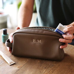Men's Personalised Embroidered Initials Wash Bag