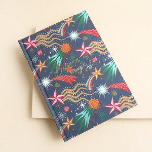  Large Navy Shooting Star Notebook