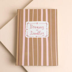 Stripe Dreams and Doodles Notebook