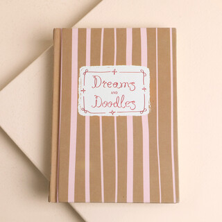 Stripe Dreams and Doodles Notebook