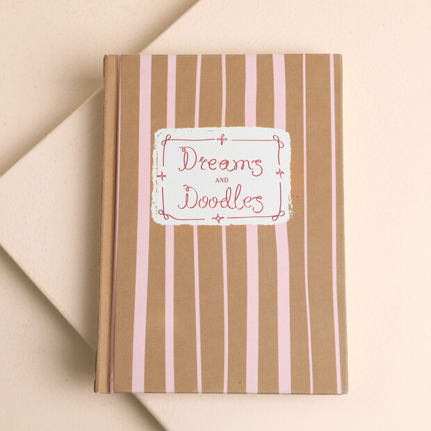 Stripe Dreams and Doodles Notebook