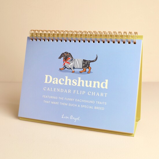 Sausage Dog Calendar Flip chart
