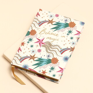 Small Cream Shooting Star Notebook