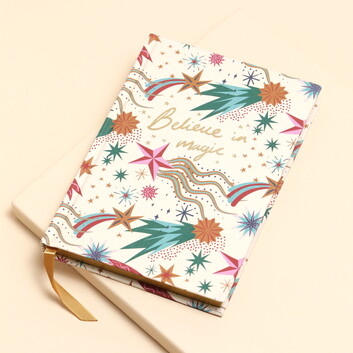 Small Cream Shooting Star Notebook