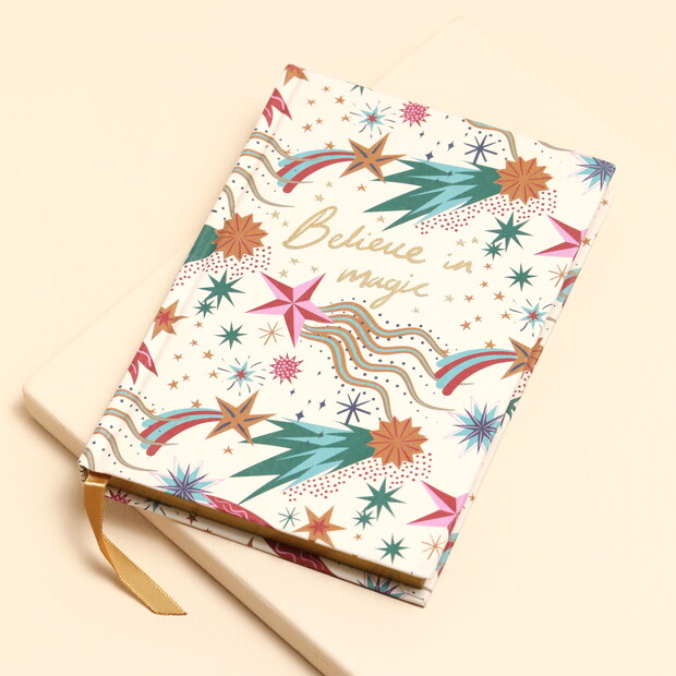 Small Cream Shooting Star Notebook