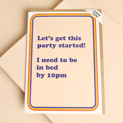 Cath Tate Lets Get the Party Started Birthday Card