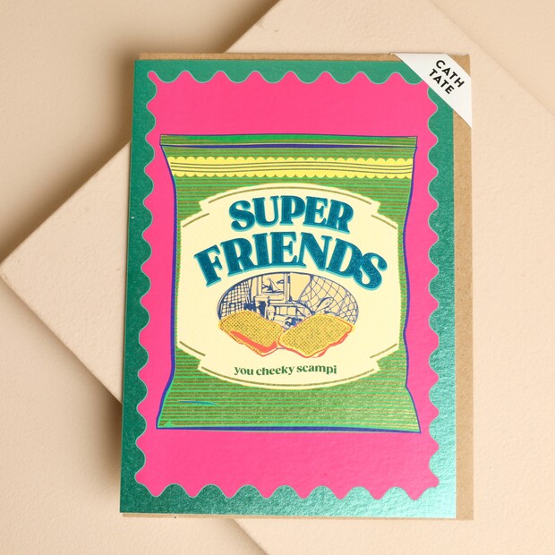 Cath Tate Super Friends Greetings Card