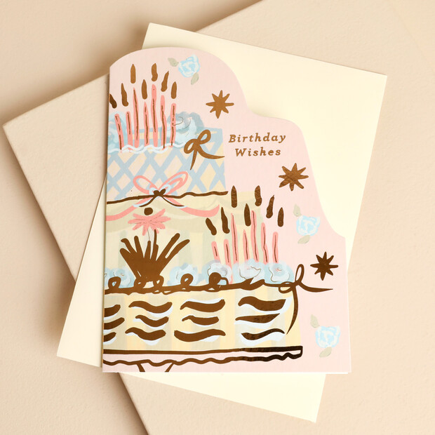 Cath Tate Cake Wishes Birthday Card