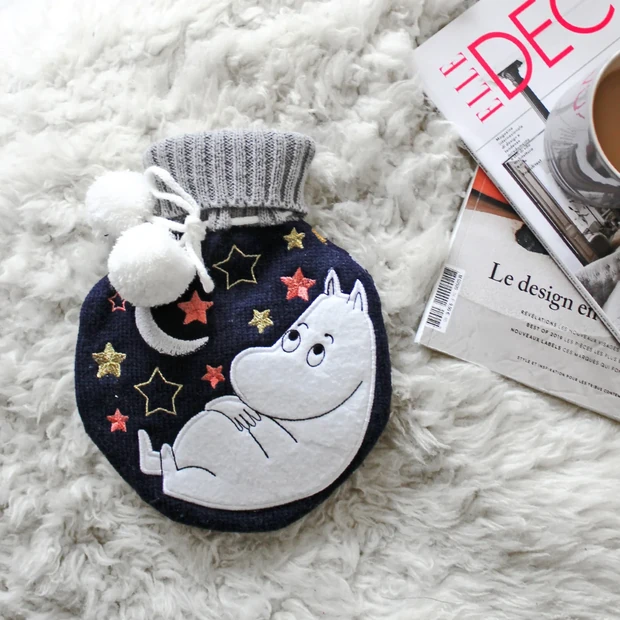 House of Disaster Moomin Moon Round Hot Water Bottle