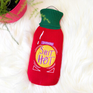 House of Disaster Small Talk Shit Hot Hot Water Bottle