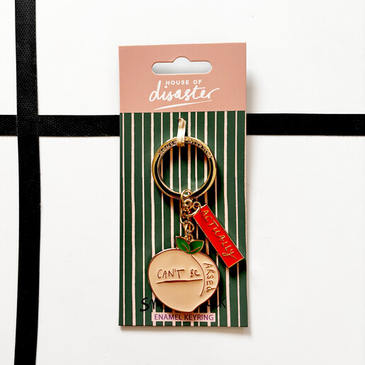 a cheeky metal keyring from House of Disaster