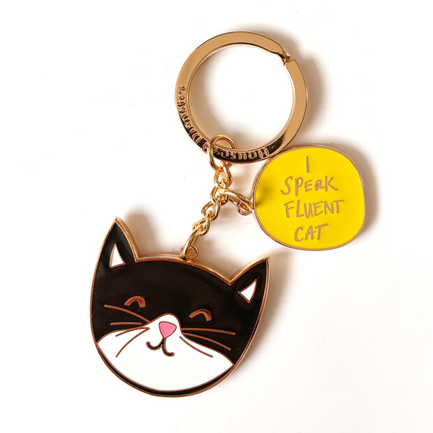 House of Disaster Small Talk Cat Keyring