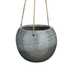 Edelman Blue Monta Hanging Plant Pot
