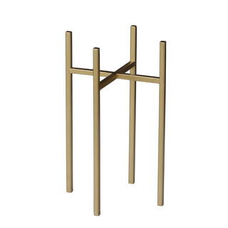 Edelman Gold Metal Indoor Plant Stand