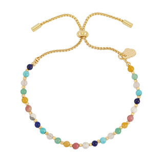 Estella Bartlett Live Colourfully Amelia Beaded Bracelet in Gold