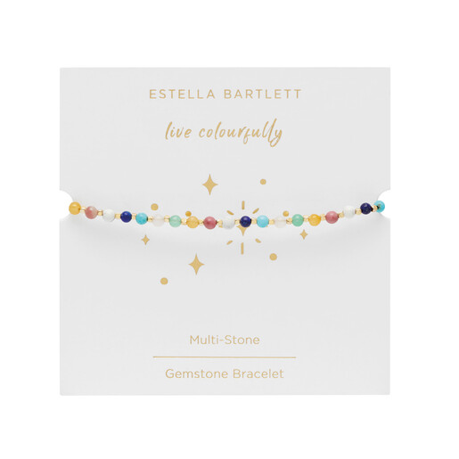 Estella Bartlett Amelia bracelet mounted on white Live Colourfully presentation card