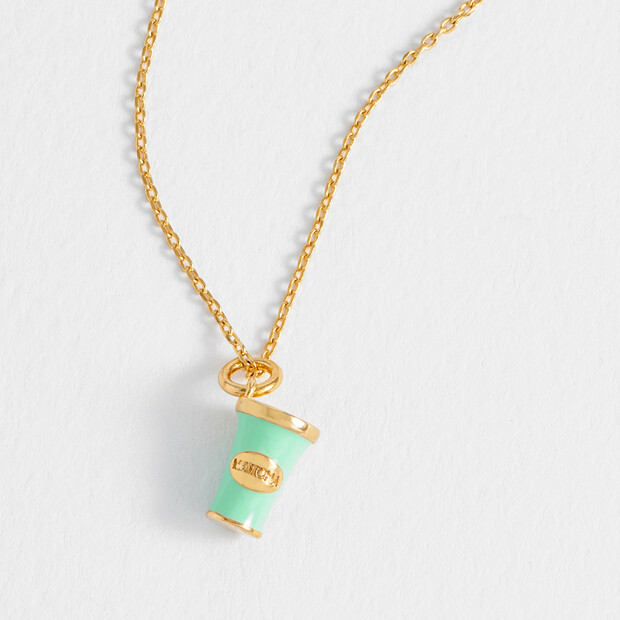 Estella Bartlett Matcha Pendant Necklace in Gold