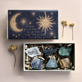 East of India Remember You Are Brave Crystal Set