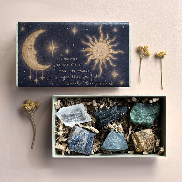 East of India Remember You Are Brave Crystal Set