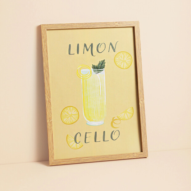 Limoncello Spritz Limon Cello A4 Print