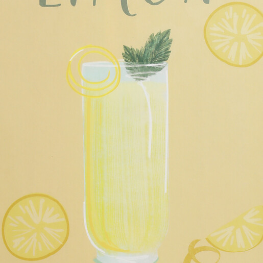 close up of lemon design