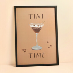 Espresso Martini Tini Time A3 Print