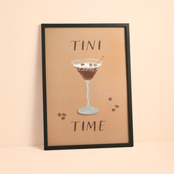 Espresso Martini Tini Time A4 Print