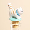 resin cat bottle stopper