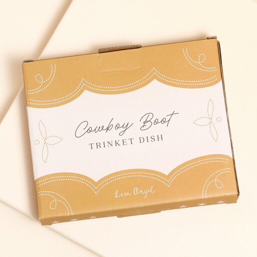 Giftable Box of Cowgirl Boot Accessory Dish
