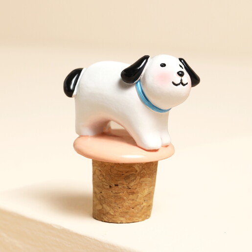 resin dog bottle stopper