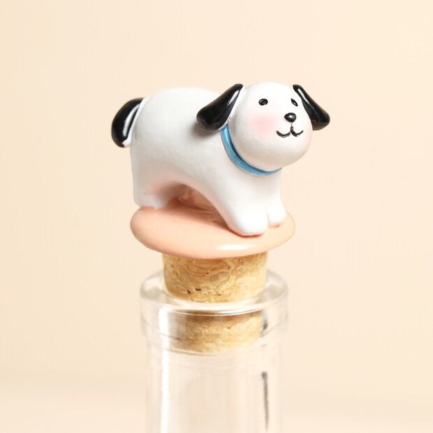 Dog Cork Bottle Stopper