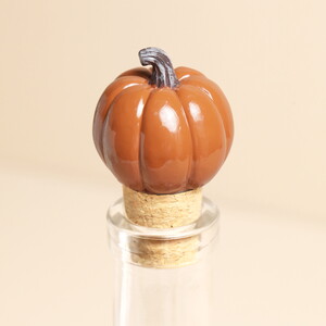 Pumpkin Cork Bottle Stopper