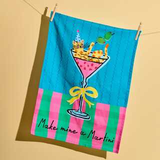 Hijinx Make Mine a Martini Tea Towel
