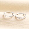 small sparkly hoop earrings