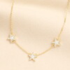 sparkly necklace in gold