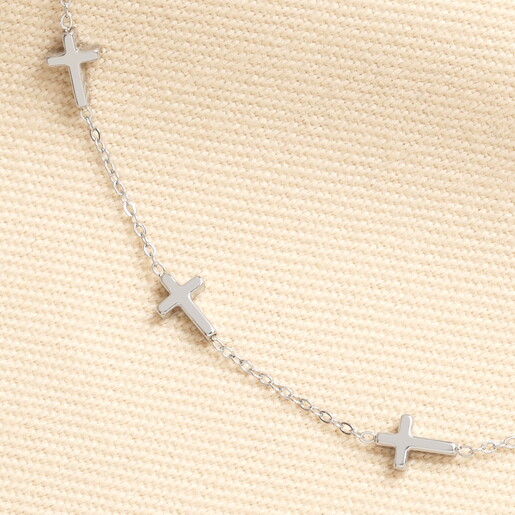 close up of cross accents