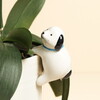 life style shot of dog ceramic hanger